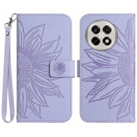 Coverup Sonnenblumen Klapphülle - OnePlus 13R Hülle - Lila
