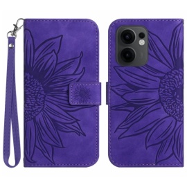 Coverup Sonnenblumen Klapphülle - OPPO Reno13 F / FS 5G Hülle - Violett