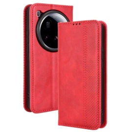 Coverup Vintage Style Klapphülle - Xiaomi 15 Ultra Hülle - Rot