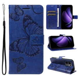 Coverup Schmetterlinge Klapphülle - OPPO Reno13 F / FS 5G Hülle - Blau