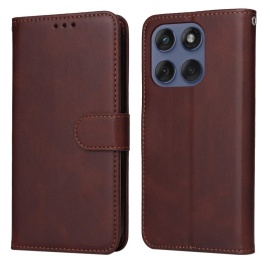 Coverup Klapphülle - Motorola Edge 60 / 60 Fusion / 60 Pro Hülle - Braun