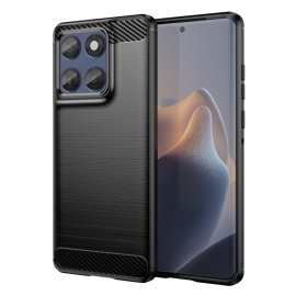 Coverup Armor Brushed TPU Back Cover - Motorola Edge 60 / 60 Fusion Hülle - Schwarz