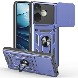 Coverup Armor Ring Ständer Back Cover mit Kamera Schutz - OPPO A5 Pro 5G Hülle - Blau