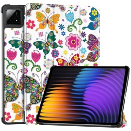 Coverup Tri-Fold Ständer Klapphülle mit Schlaf/Wach-Funktion - Xiaomi Pad 7 / Pad 7 Pro Hülle - Schmetterlinge