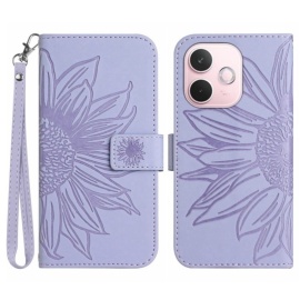 Coverup Sonnenblumen Klapphülle - OPPO A5 Pro 5G Hülle - Lila