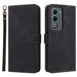 Coverup Klapphülle mit Schlüsselband - OPPO A5 5G Hülle - Schwarz