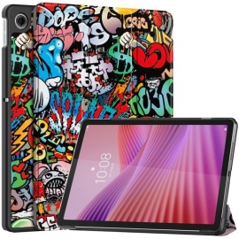 Coverup Tri-Fold Ständer Klapphülle mit Schlaf/Wach-Funktion - Lenovo Tab 10.1 TB311FU Hülle - Graffiti