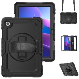 Coverup Heavy Duty Case mit Schultergürtel - Lenovo Tab 10.1 TB311FU Hülle - Schwarz