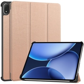 Coverup Tri-Fold Ständer Klapphülle mit Schlaf/Wach-Funktion - OnePlus Pad 3 Hülle - Roségold