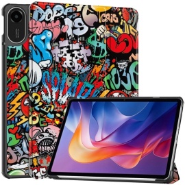 Coverup Tri-Fold Ständer Klapphülle mit Schlaf/Wach-Funktion - Xiaomi Redmi Pad 2 Hülle - Graffiti