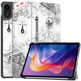 Coverup Tri-Fold Ständer Klapphülle mit Schlaf/Wach-Funktion - Xiaomi Redmi Pad 2 Hülle - Eiffelturm