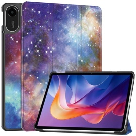 Coverup Tri-Fold Ständer Klapphülle mit Schlaf/Wach-Funktion - Xiaomi Redmi Pad 2 Hülle - Galaxy