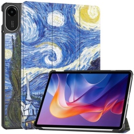 Coverup Tri-Fold Ständer Klapphülle mit Schlaf/Wach-Funktion - Xiaomi Redmi Pad 2 Hülle - Sternennacht