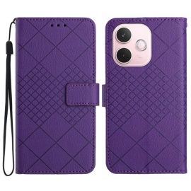 Coverup Rhombus Klapphülle - OPPO A5 Pro 5G Hülle - Violett