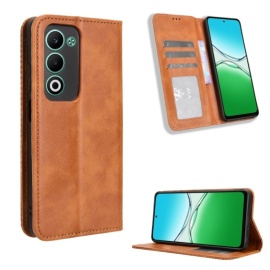Coverup Vintage Style Klapphülle - OPPO A5 5G Hülle - Braun