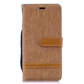 Denim Klapphülle - Samsung Galaxy S10 Hülle - Khaki