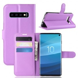 Klapphülle - Samsung Galaxy S10 Hülle - Violett
