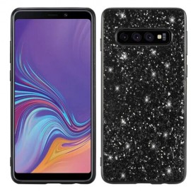 Coverup Glitzer Back Cover - Samsung Galaxy S10 Hülle - Schwarz