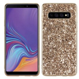 Coverup Glitzer Back Cover - Samsung Galaxy S10 Hülle - Gold