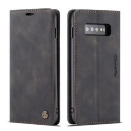 CaseMe 013 Klapphülle - Samsung Galaxy S10 Hülle - Schwarz