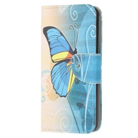 Klapphülle - Samsung Galaxy A51 Hülle - Blauer Schmetterling