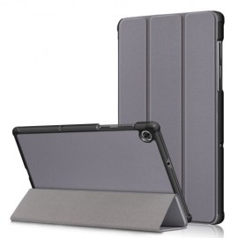 Tri-Fold Ständer Klapphülle mit Schlaf/Wach-Funktion - Lenovo Tab M10 FHD Plus Hülle - Grau
