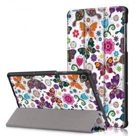Tri-Fold Ständer Klapphülle mit Schlaf/Wach-Funktion - Lenovo Tab M10 FHD Plus Hülle - Schmetterlinge