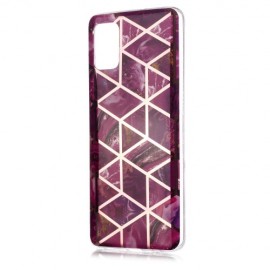 Coverup Marmor Design TPU Back Cover - Samsung Galaxy A51 Hülle - Violett