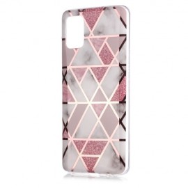 Coverup Marmor Design TPU Back Cover - Samsung Galaxy A51 Hülle - Rosa